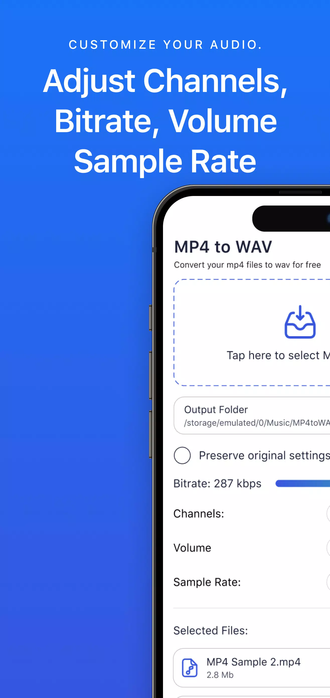 MP4 to WAV Screenshots
