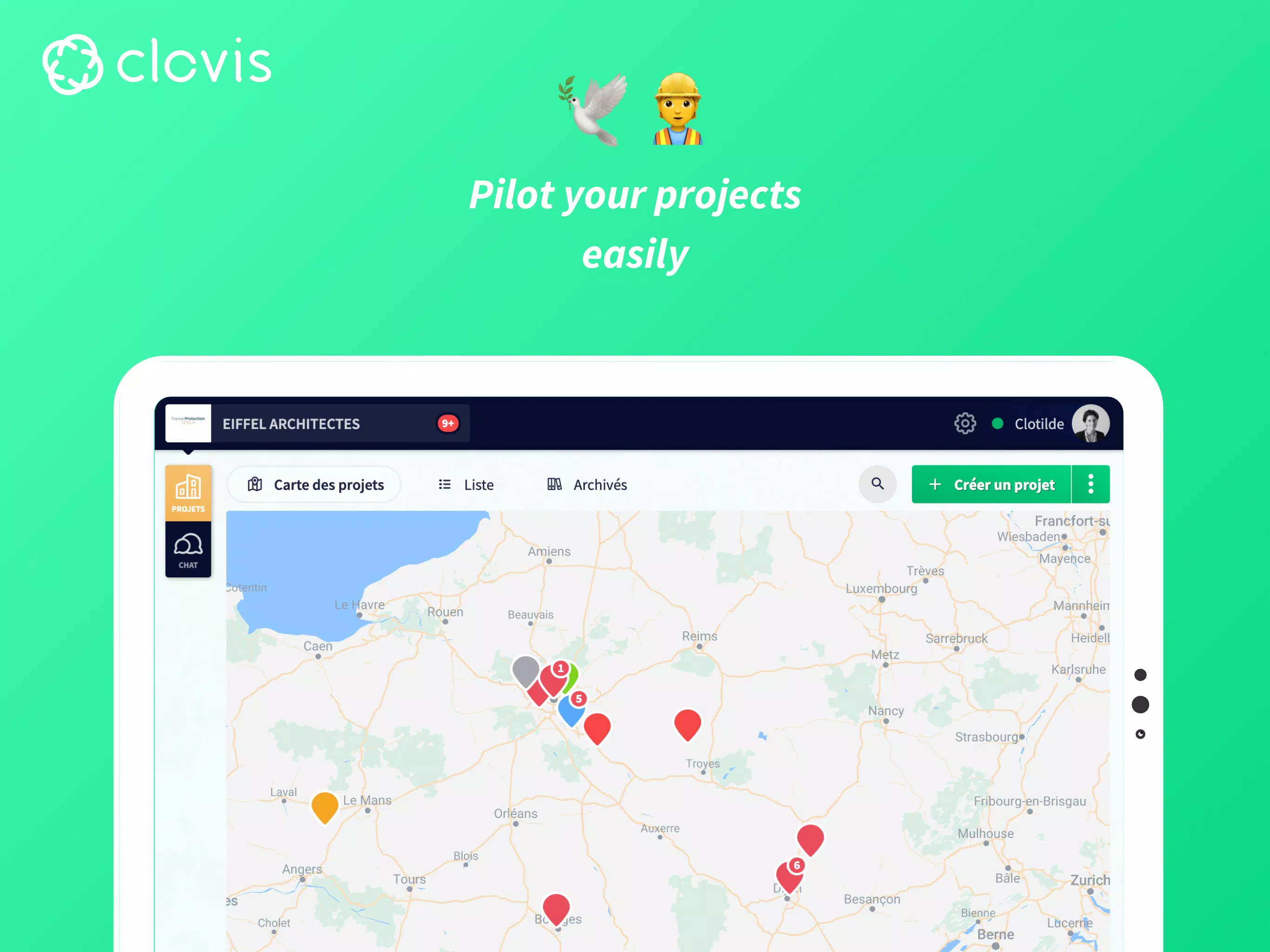 Screenshot di Clovis