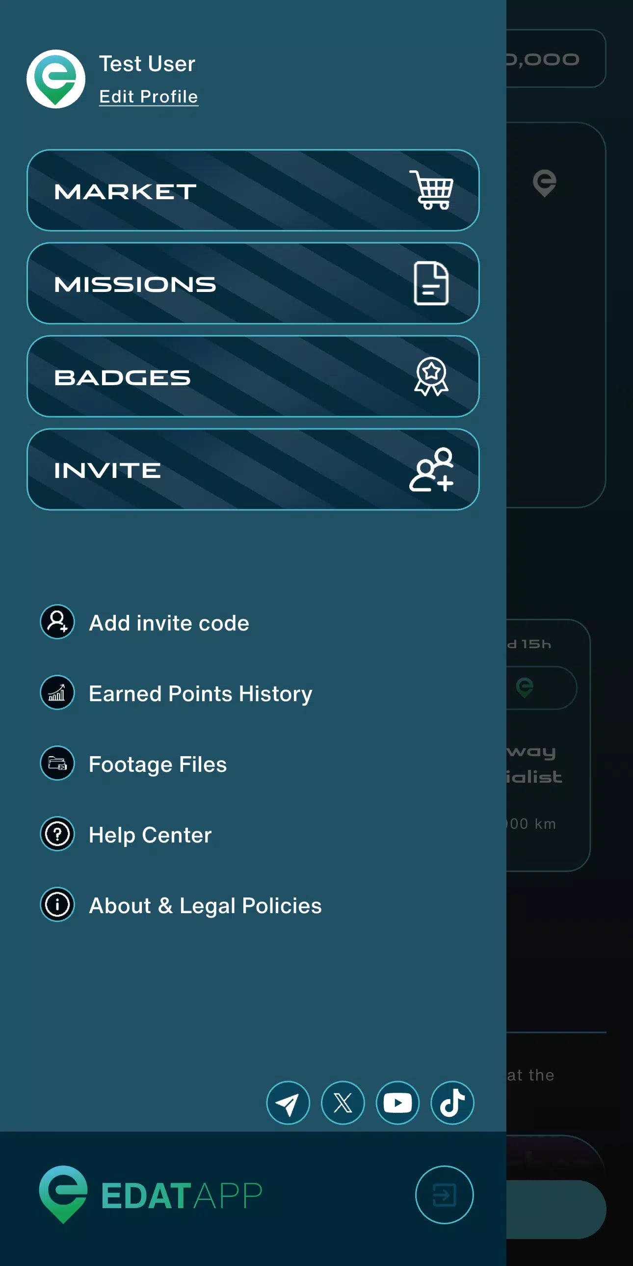 EDATApp - Drive & Collect Screenshots