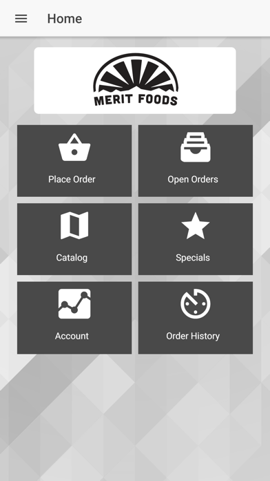 Merit Foods Online Ordering Screenshots