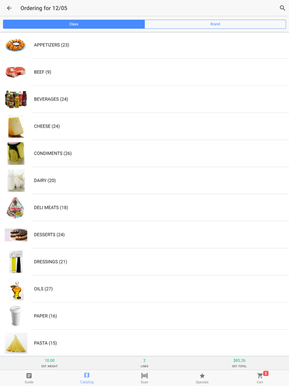 SteBo's Food Service Online iPad Screenshots