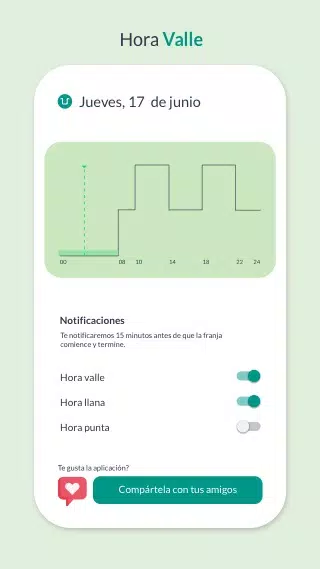 Hora Valle. Precio de la luz Screenshots