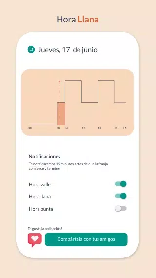 Hora Valle. Precio de la luz Screenshots