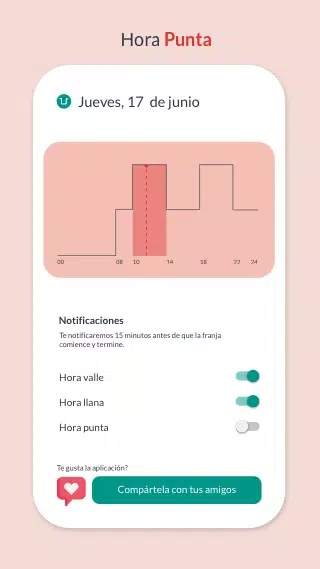 Hora Valle. Precio de la luz Screenshots