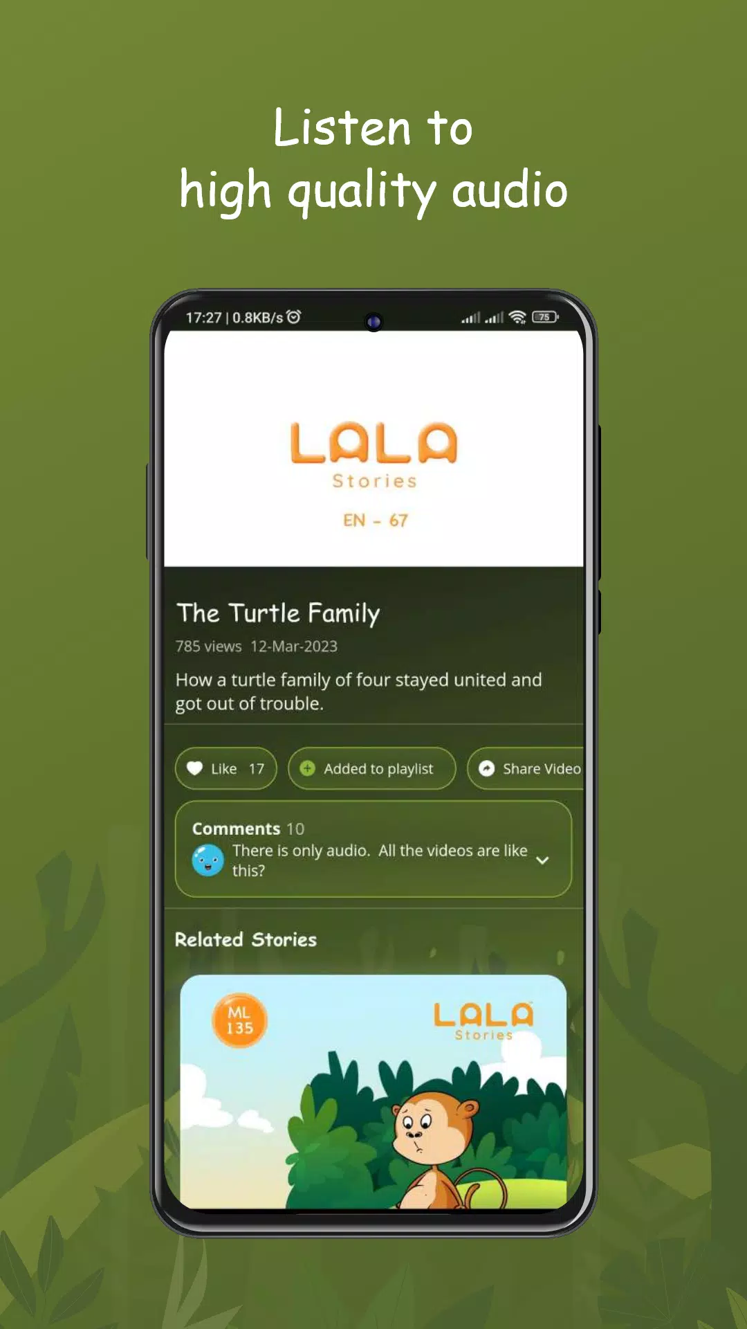 Tangkapan layar Lala Stories