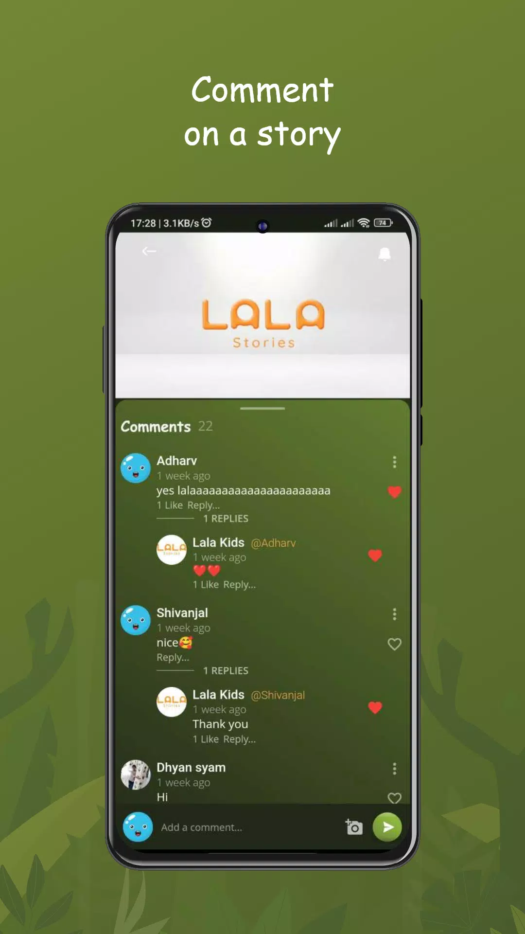 Tangkapan layar Lala Stories