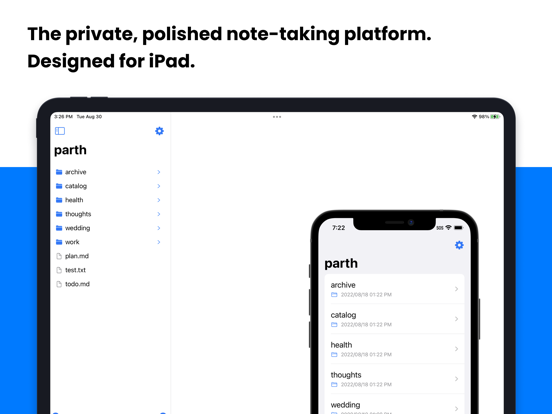 Lockbook iPad Screenshots