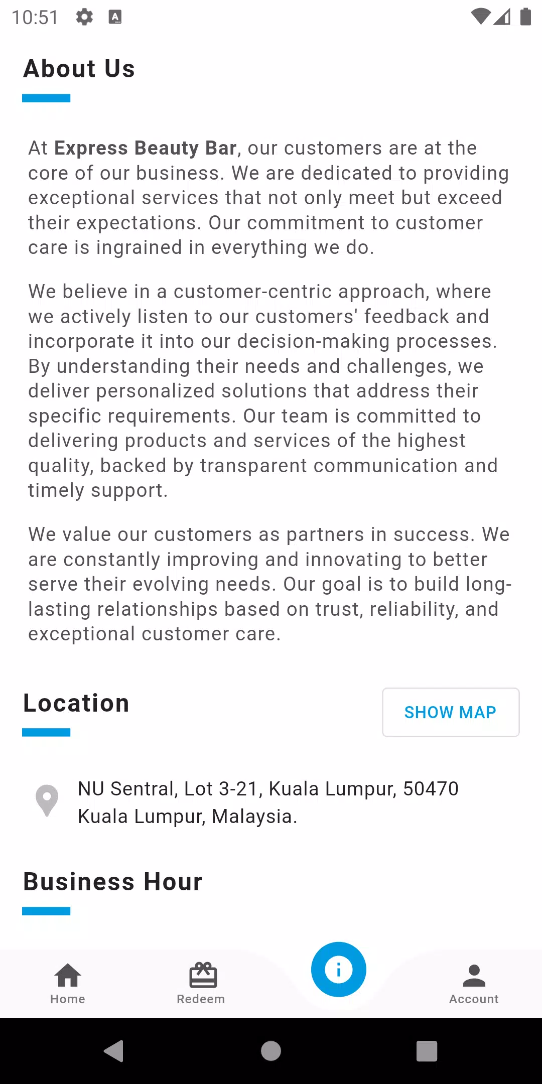 Screenshot di Express Beauty Bar