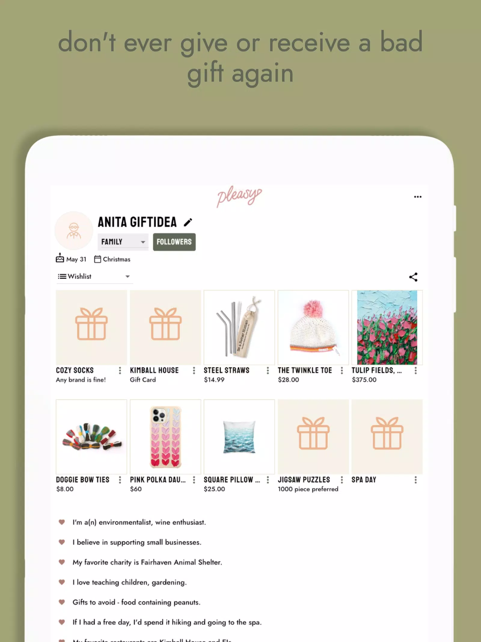 Ảnh chụp màn hình của pleasy