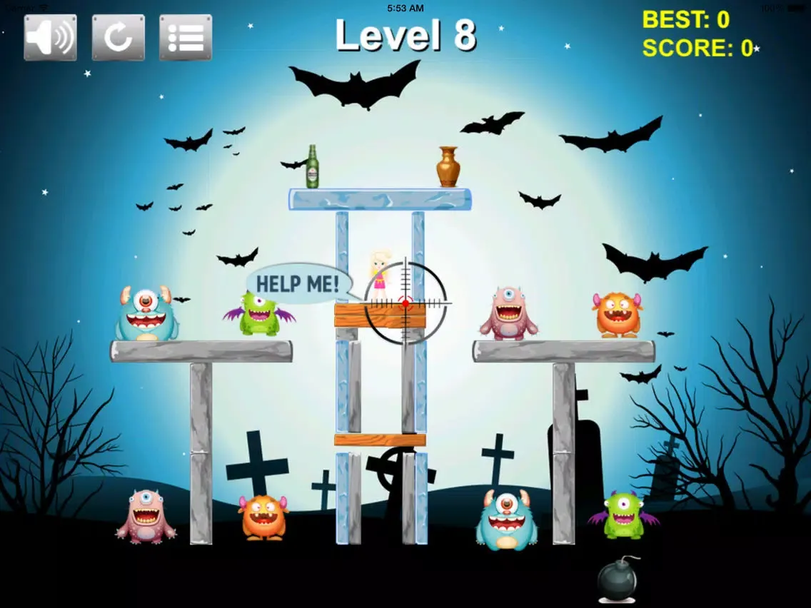 ภาพหน้าจอของ Monster Tower - Shoot & Crash iPad 