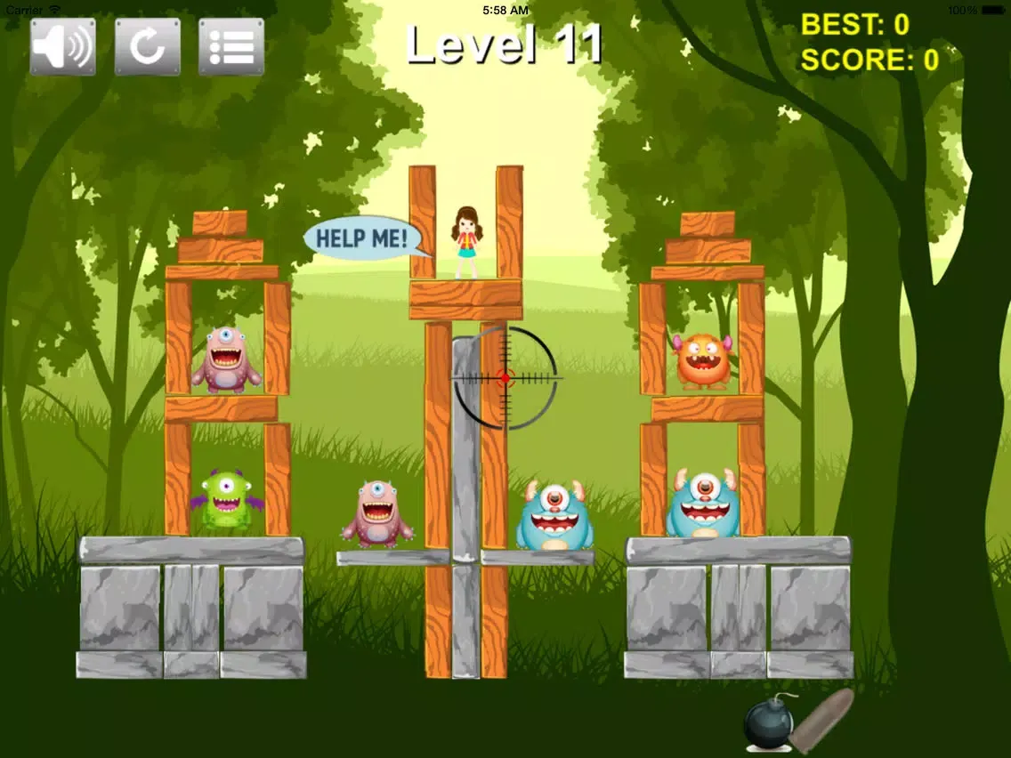 ภาพหน้าจอของ Monster Tower - Shoot & Crash iPad 