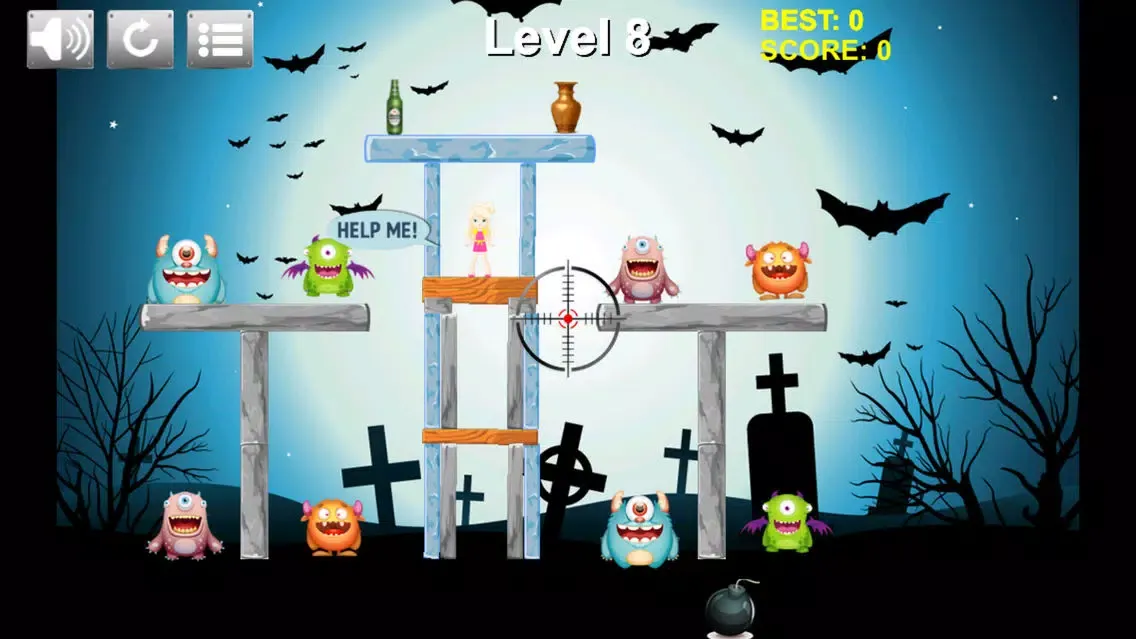 ภาพหน้าจอของ Monster Tower - Shoot & Crash