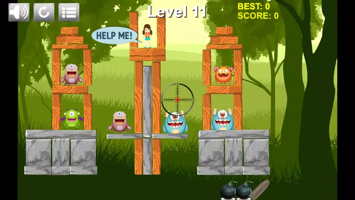 ภาพหน้าจอของ Monster Tower - Shoot & Crash
