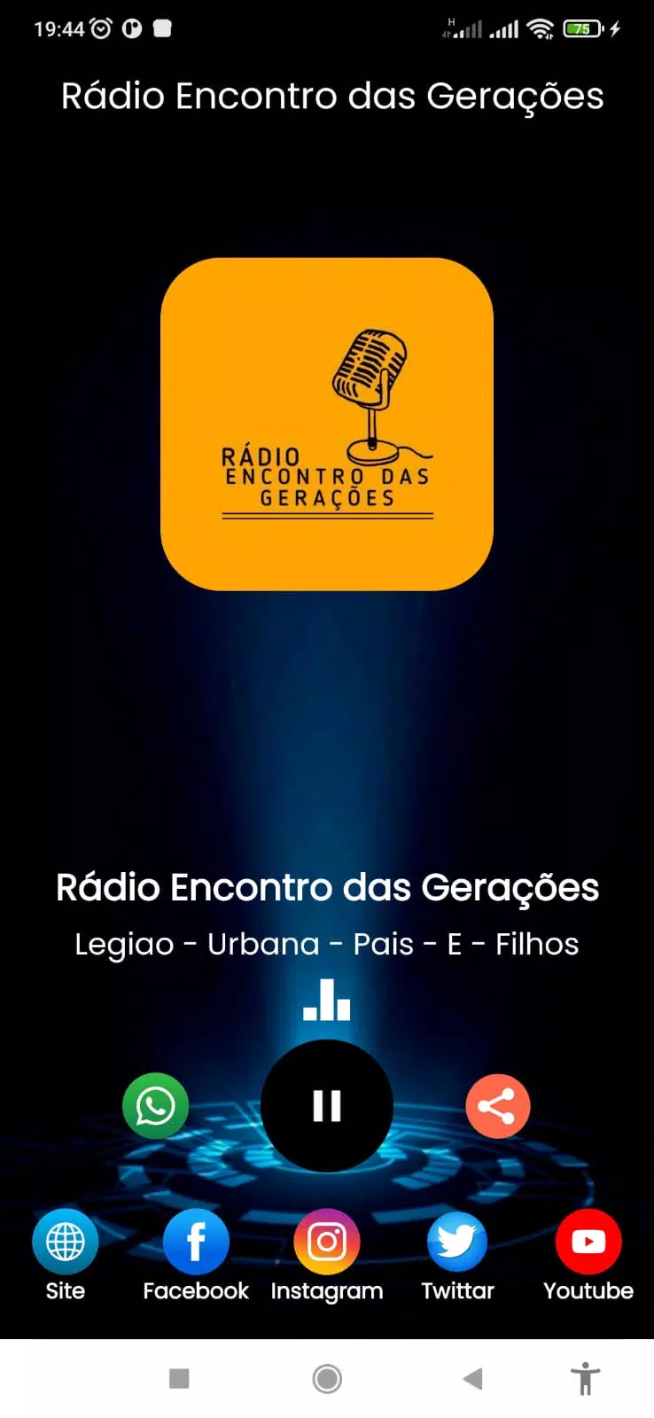 Rádio Encontro das Gerações Screenshots