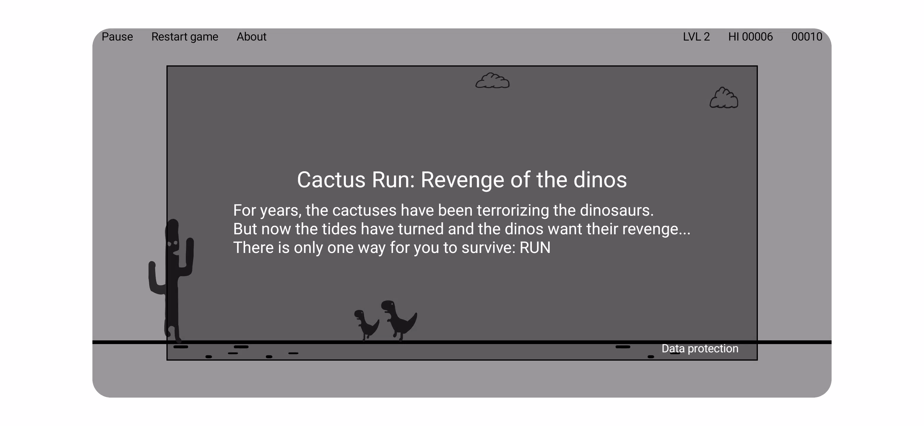Cactus Run Classic - Dino jump Screenshots