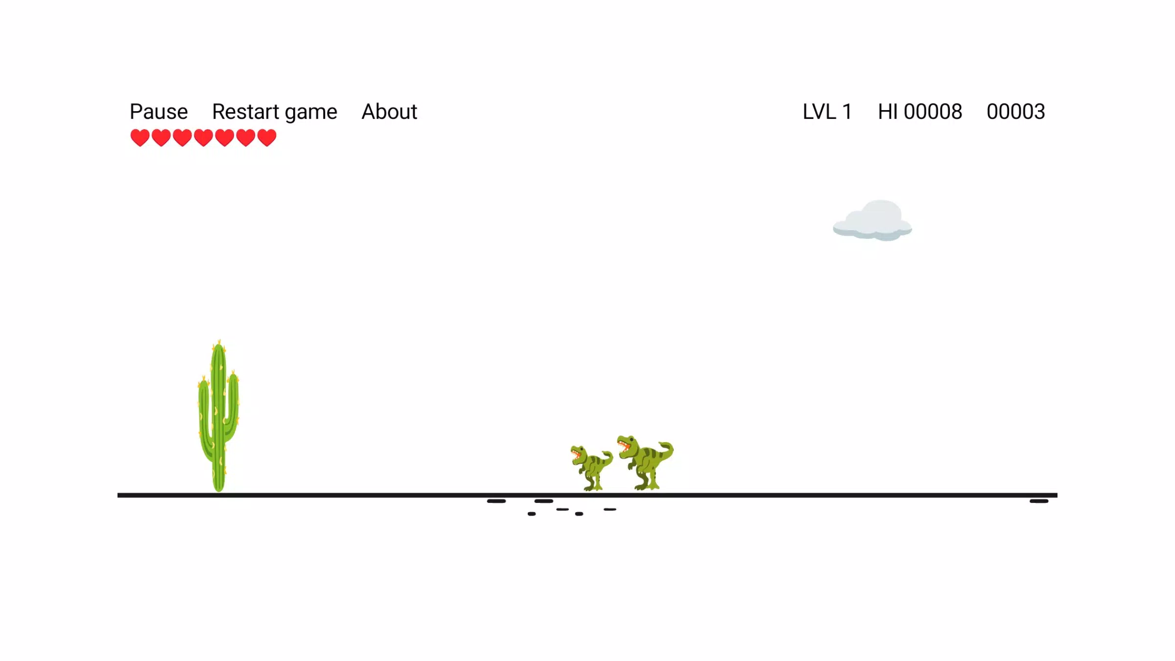 Cactus Run Classic - Dino jump Screenshots
