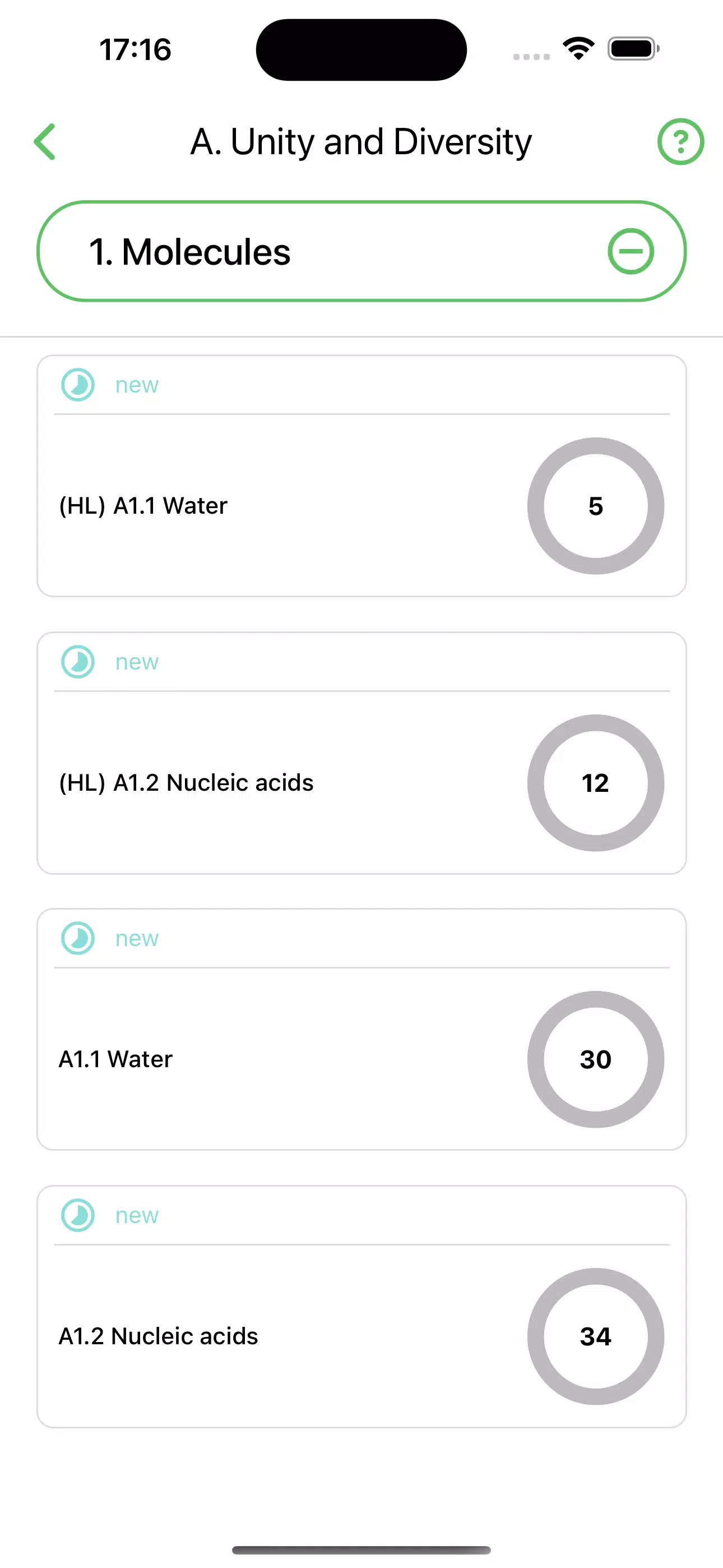 IB Biology Screenshots