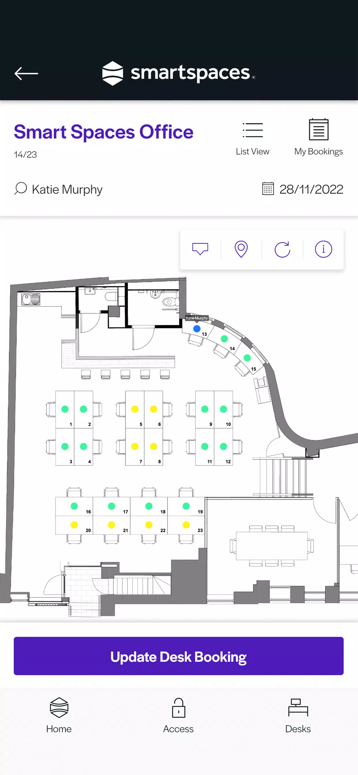 Smart Spaces Experience Screenshots