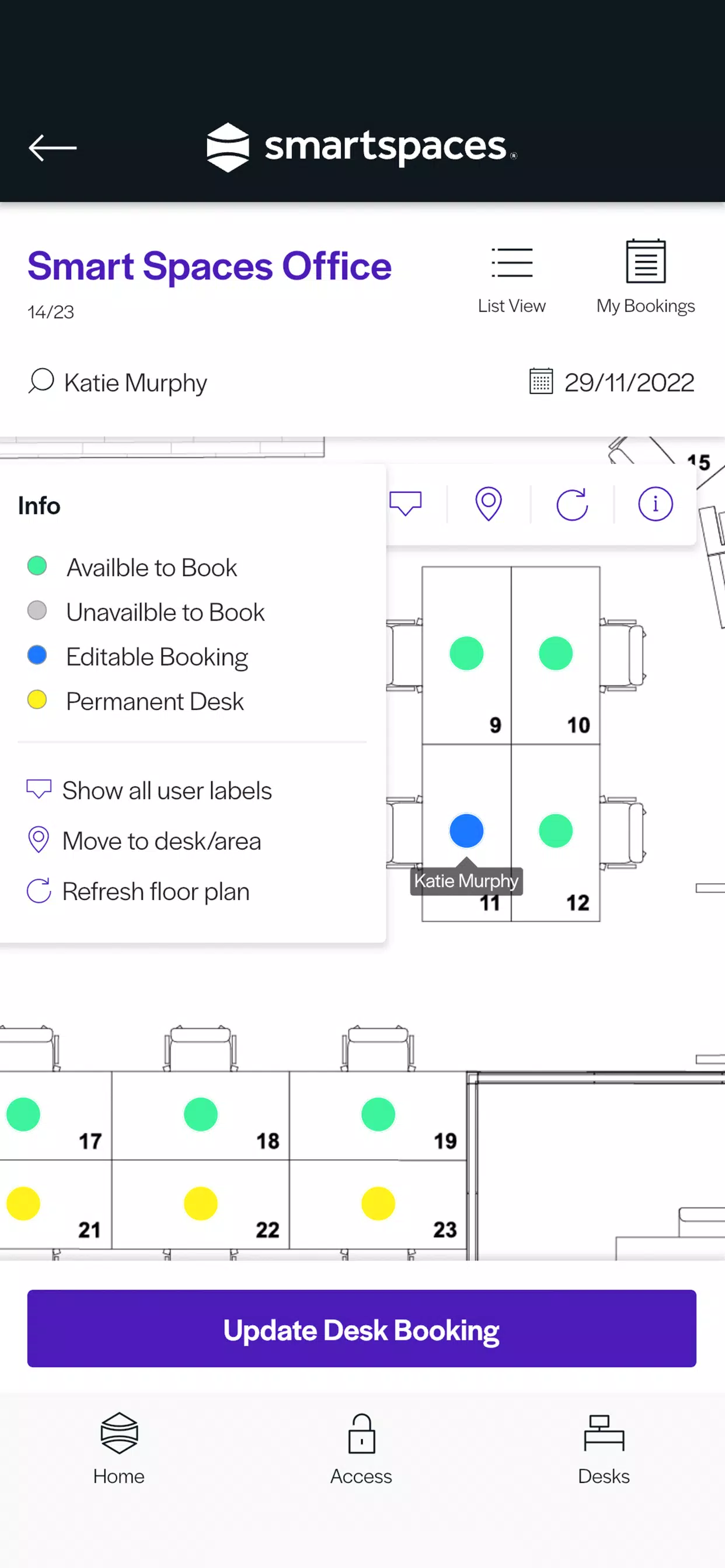Smart Spaces Experience Screenshots