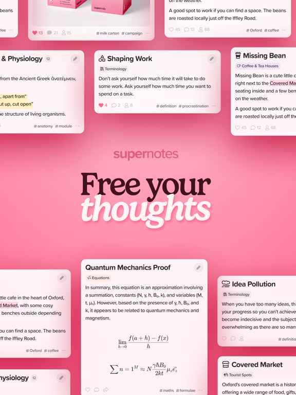 Supernotes – Notes & Journal iPad Screenshots