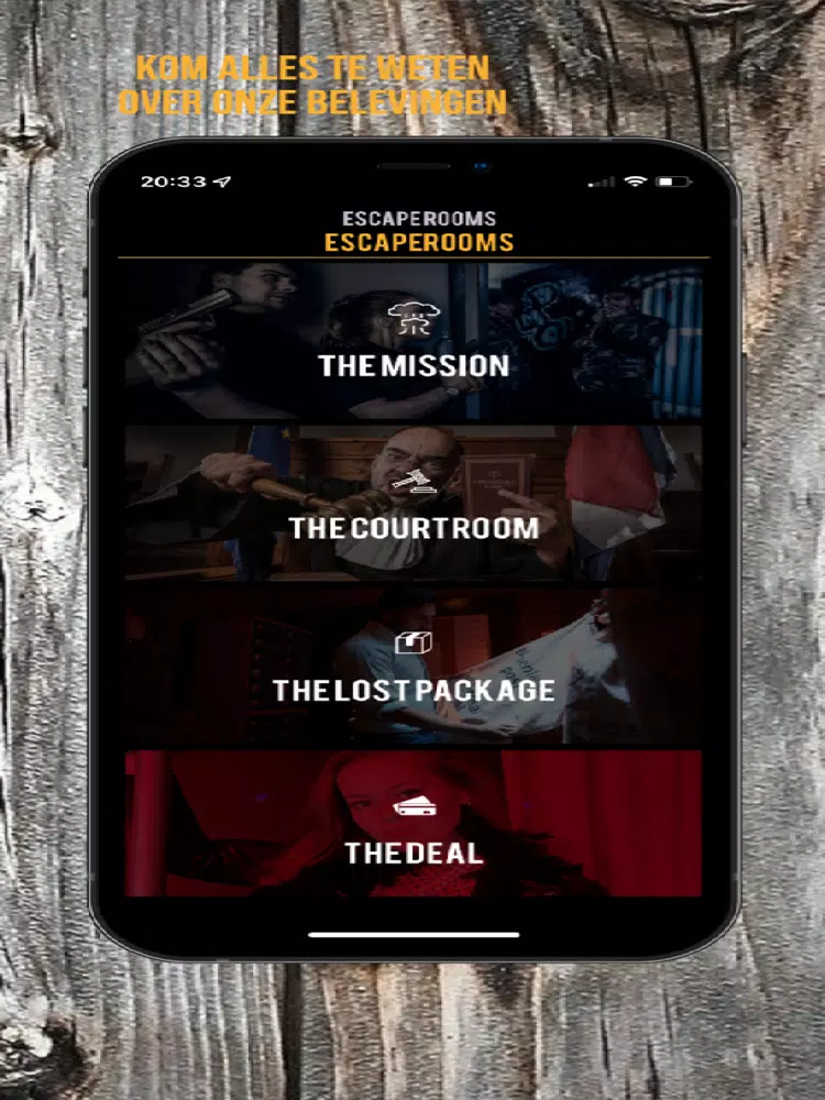 The Great Escape Zwolle iPad Screenshots