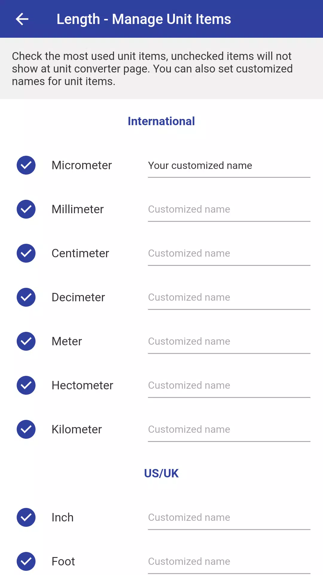 Unit Converter Screenshots