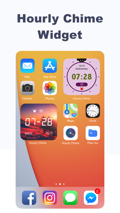 Hourly Chime-Reminder & Widget Screenshots