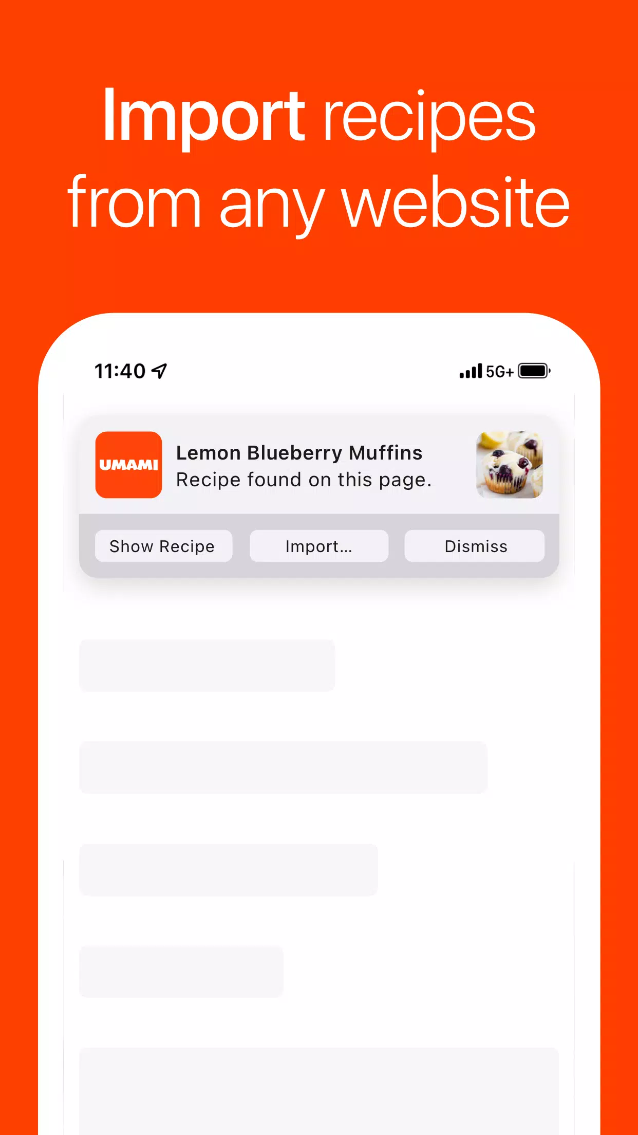 Umami Screenshots