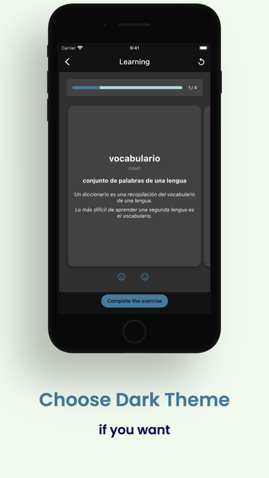 Capturas de pantalla de Vocabulario: Flashcard Builder