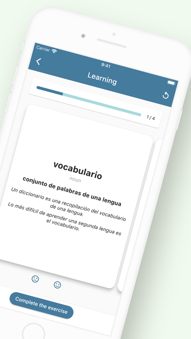 Capturas de pantalla de Vocabulario: Flashcard Builder