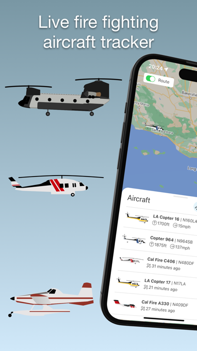 Waterbomber Wildfire Tracker Screenshots
