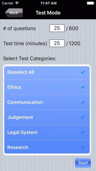 Paralegal Exam Prep Screenshots