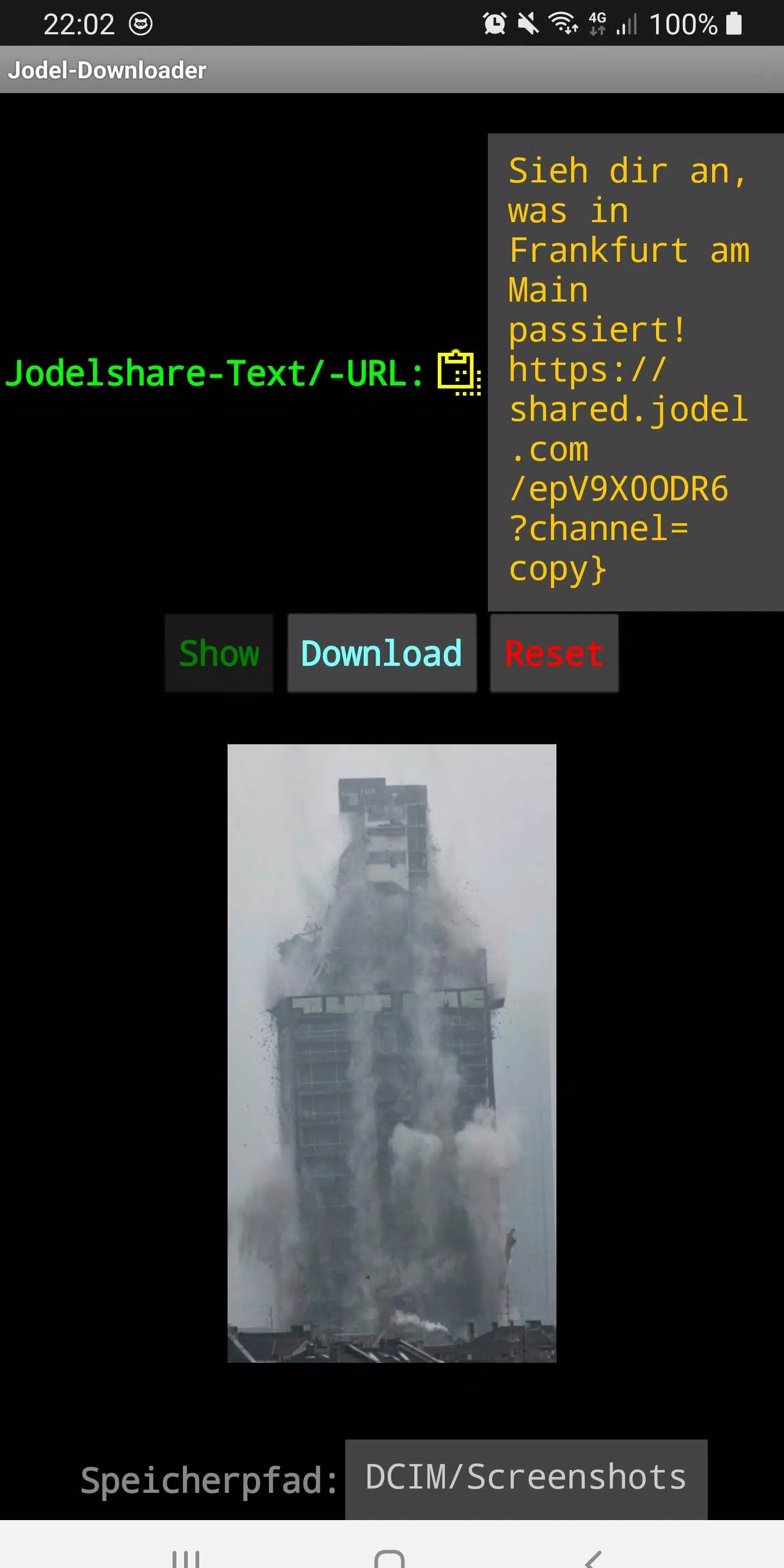 Jodel Downloader Screenshots