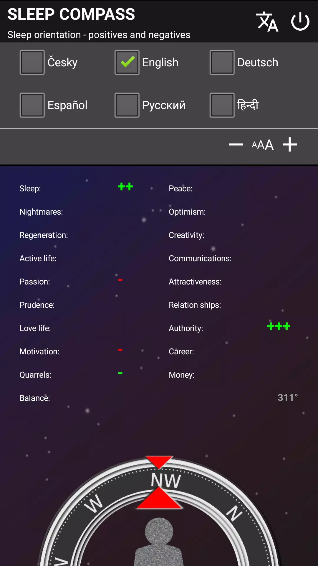 SLEEP COMPASS Screenshots
