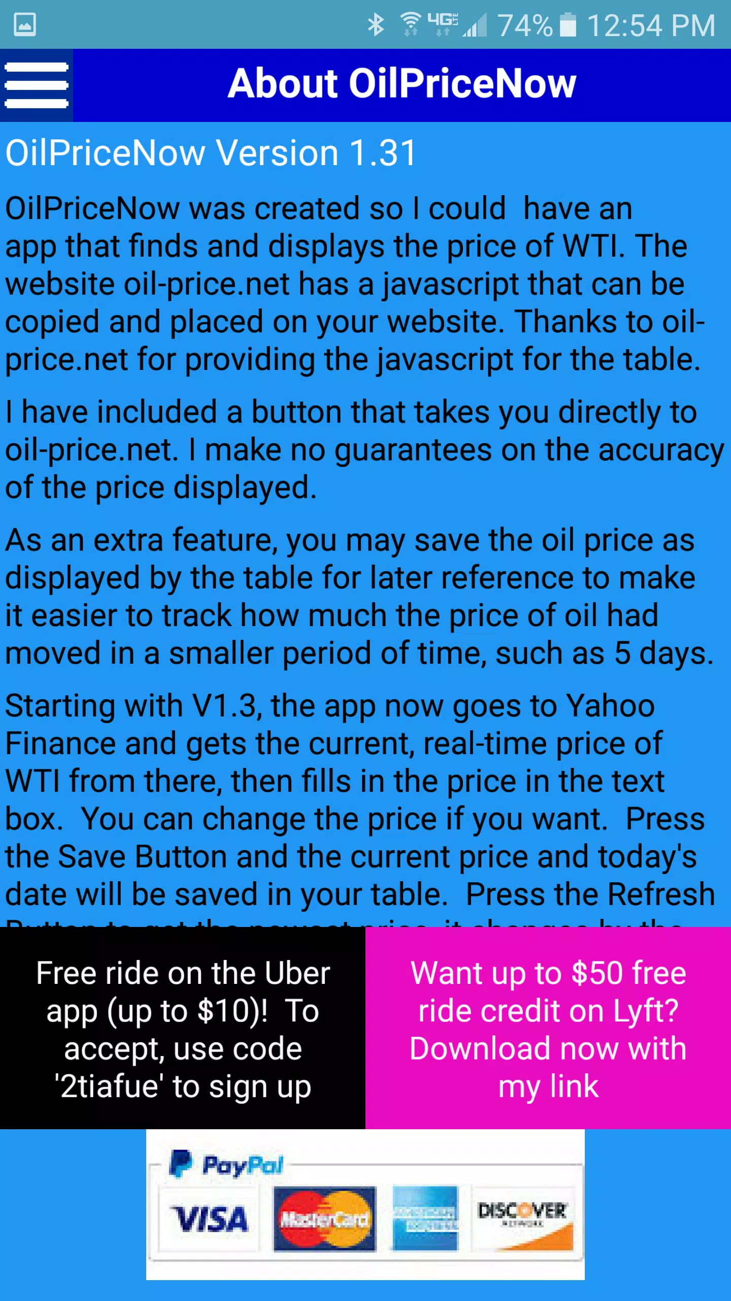 OilPriceNow Screenshots
