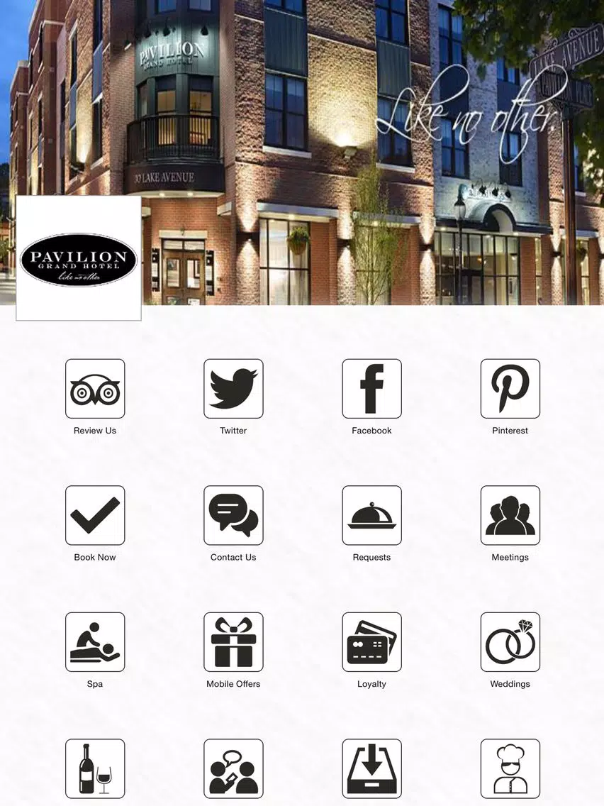 Pavilion Grand Hotel iPad Screenshots