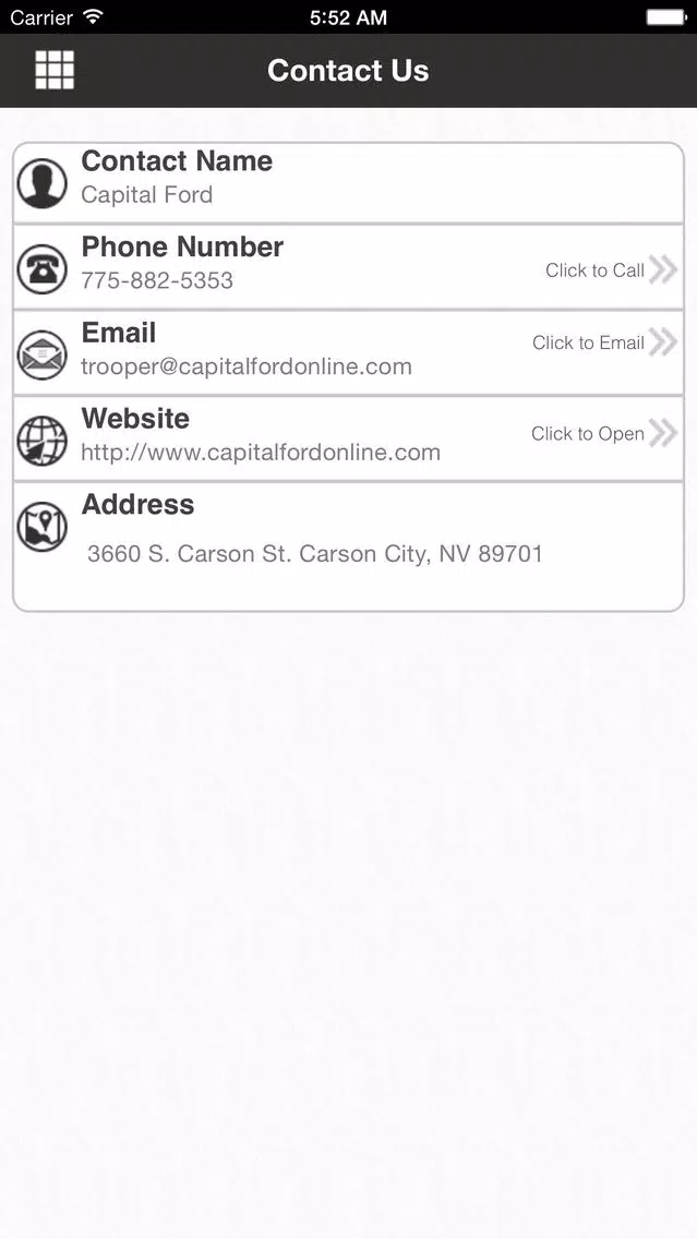 Capital Ford of Carson City Screenshots