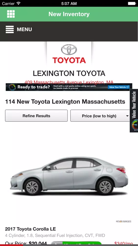 Lexington Toyota Screenshots