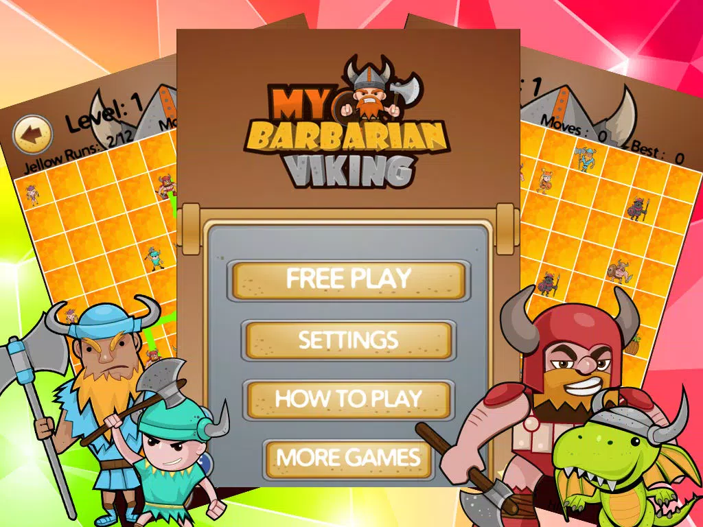 A Vikings Voyage Puzzl-e - Nordic Trolls Super-Card Connect Dots Game iPad 应用截图