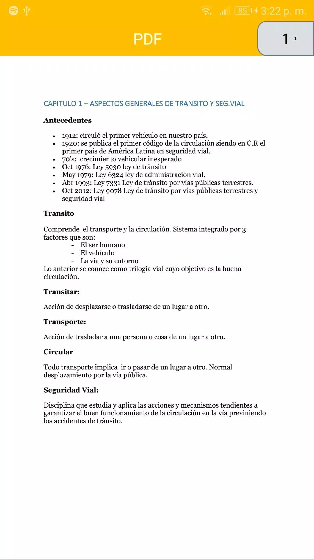 Manual del conductor CR Screenshots