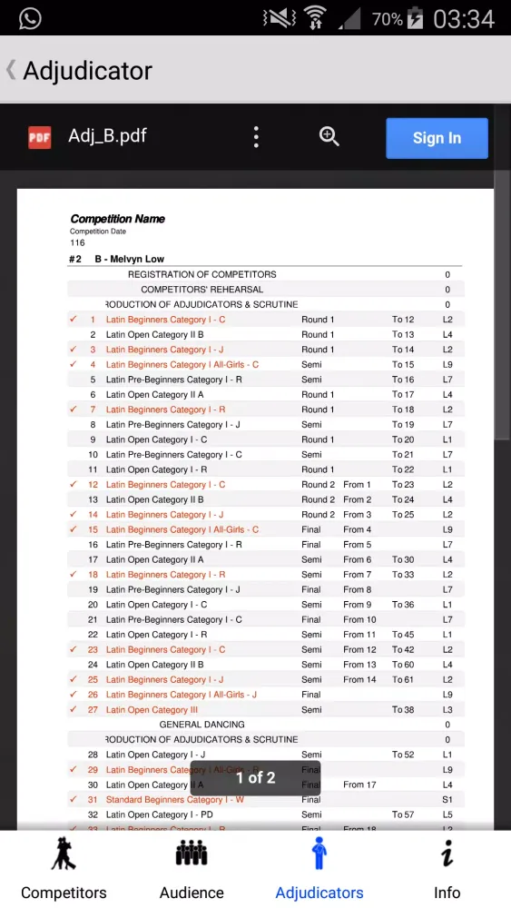 DanceSport Championships Screenshots