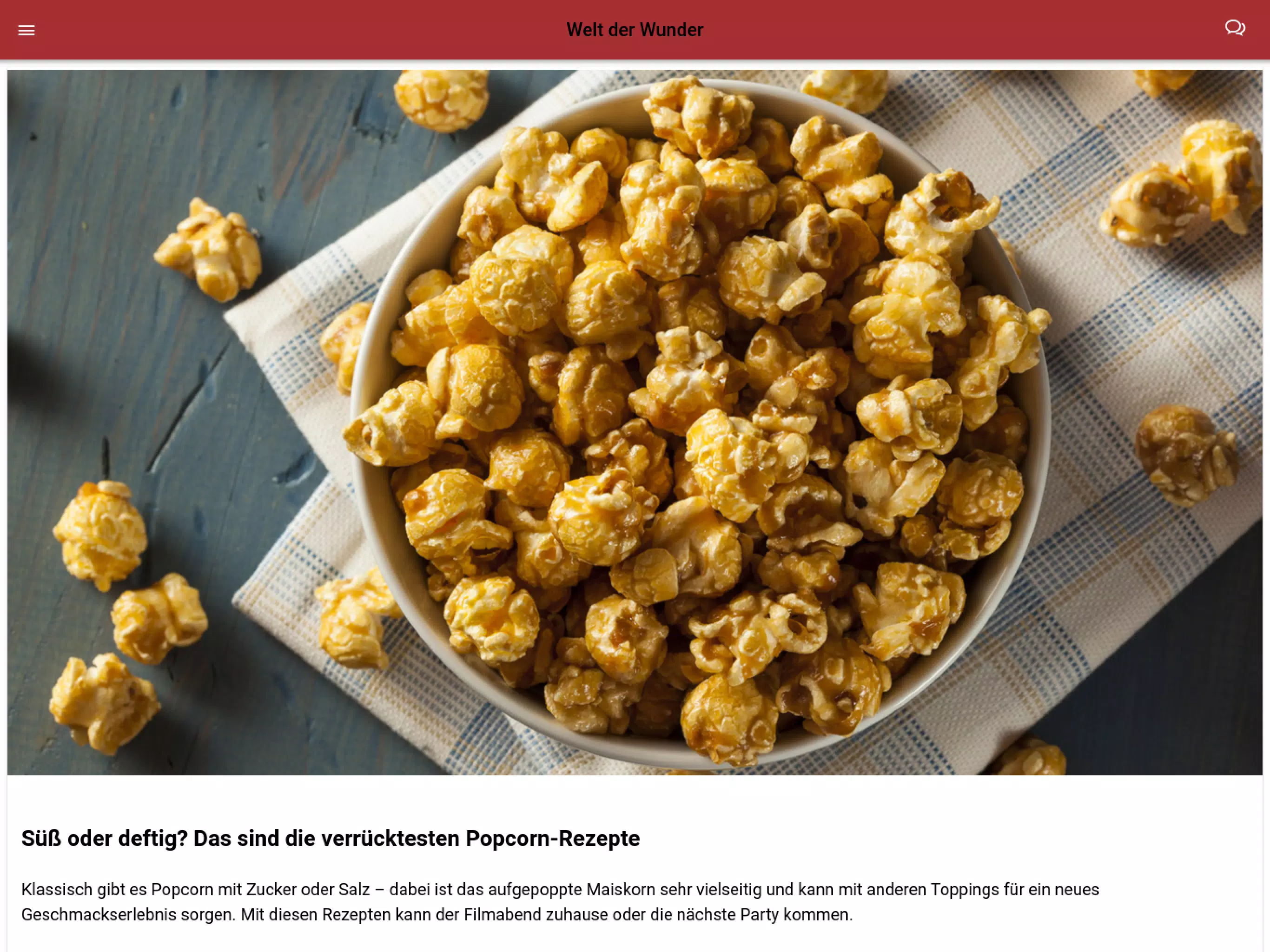 Welt der Wunder - die App Screenshots