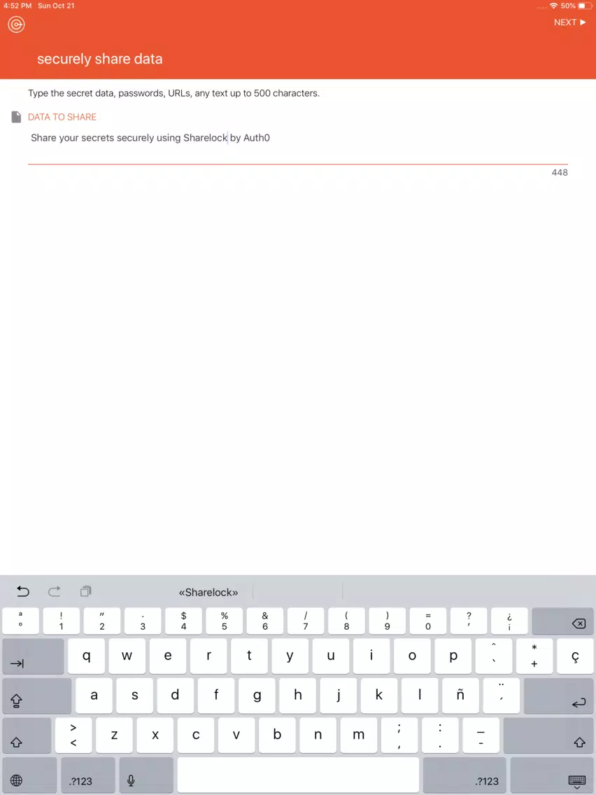 Sharelock iPad Screenshots