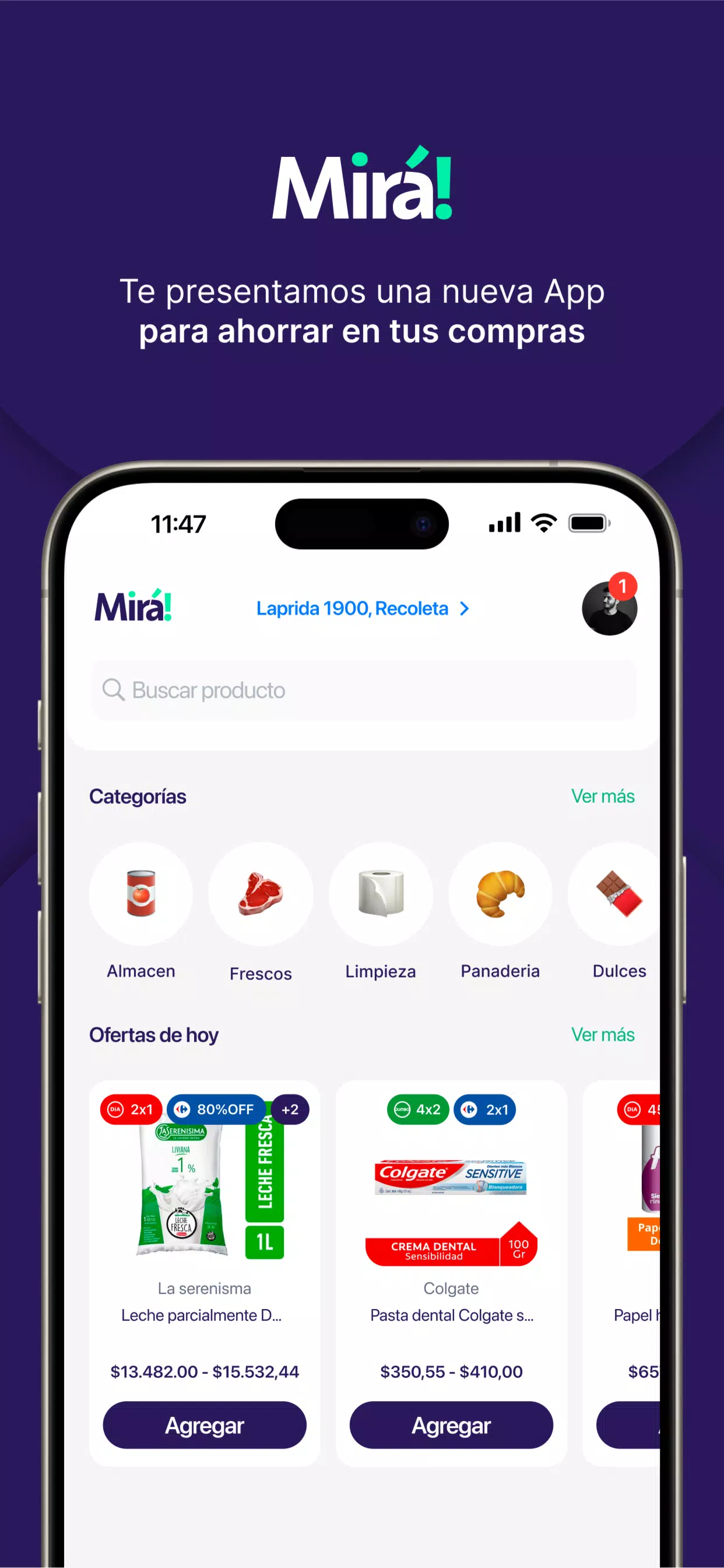 Mirá Precios Screenshots