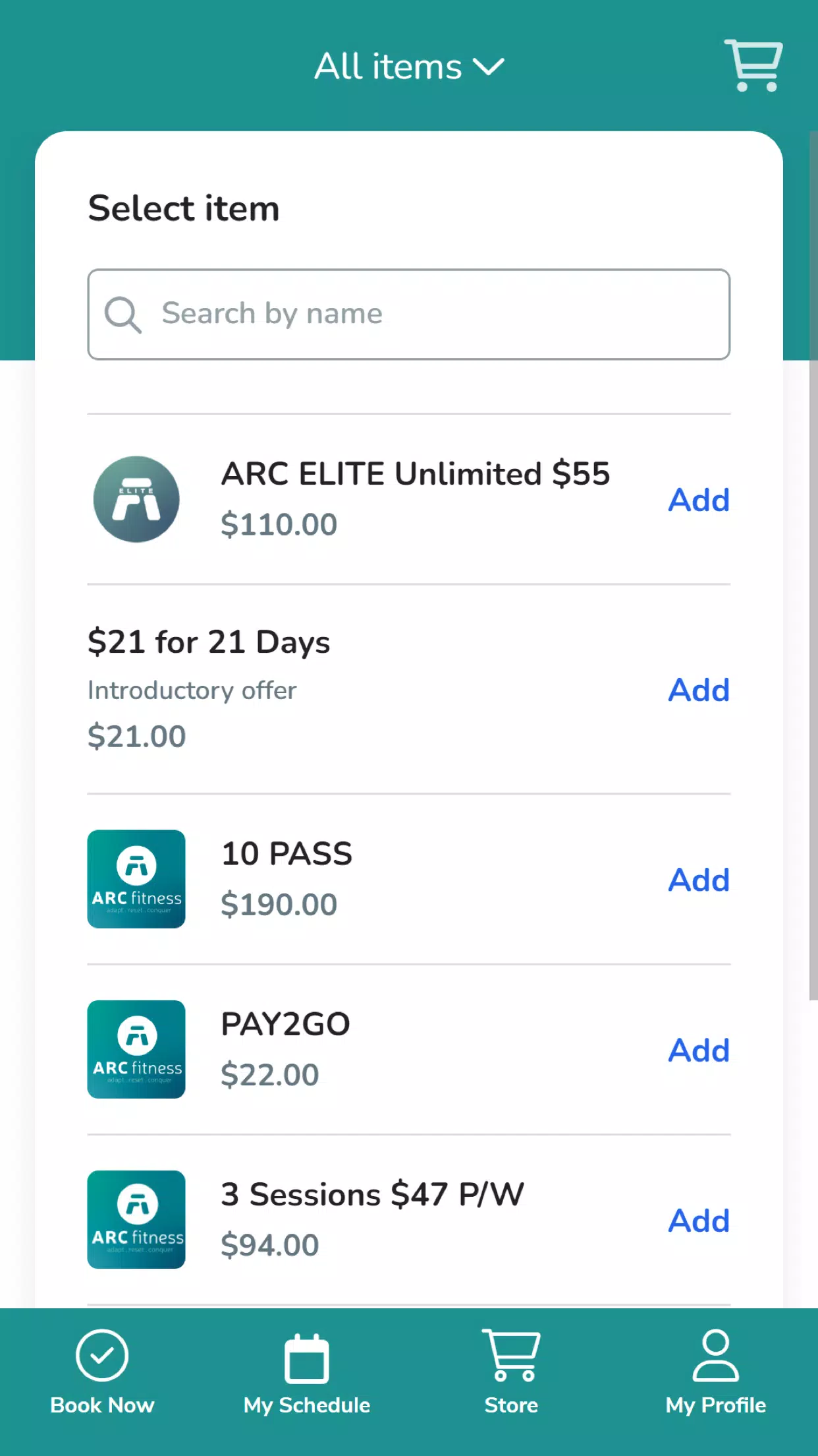 ARC Fitness Australia Screenshots