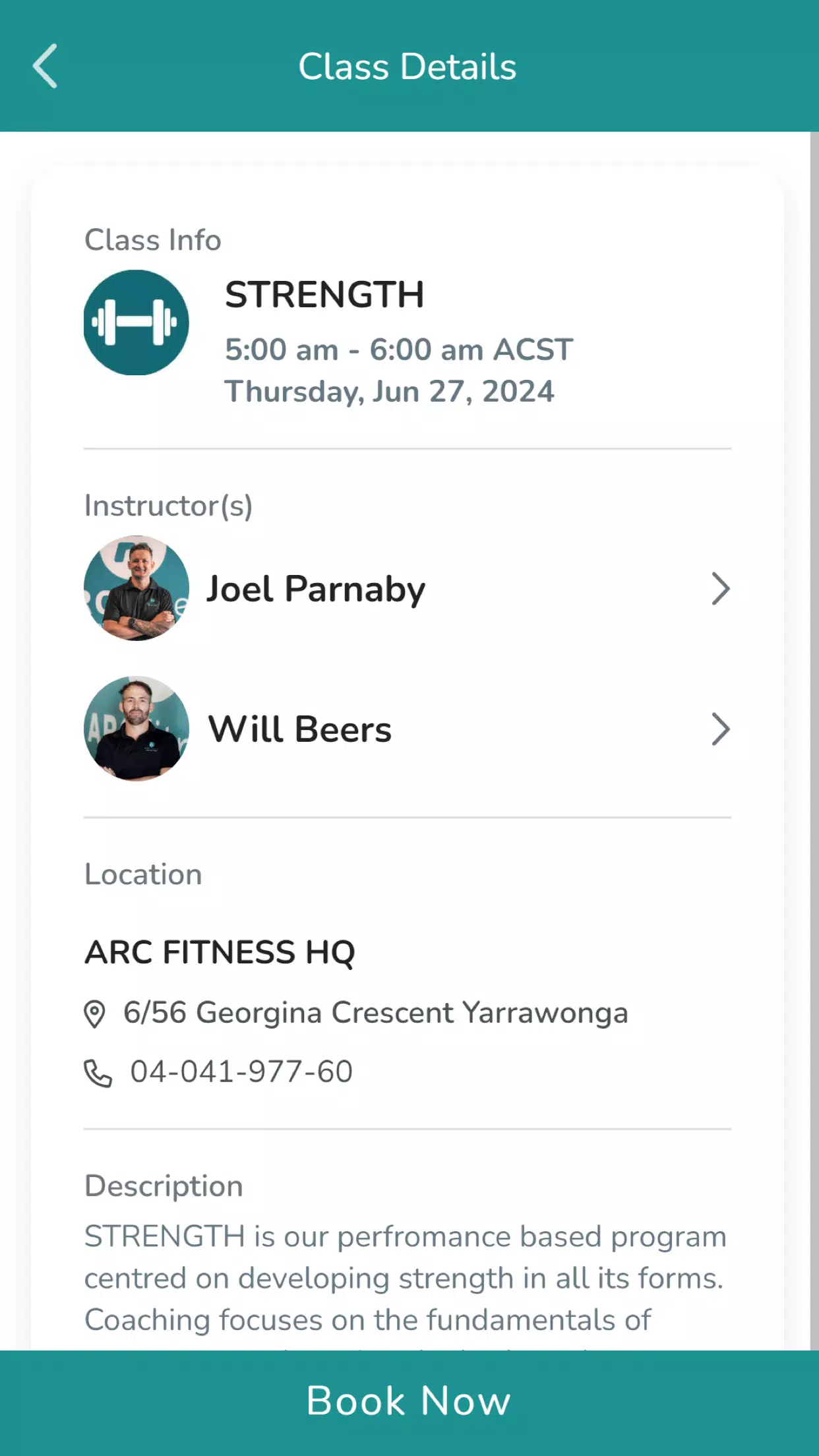 ARC Fitness Australia Screenshots