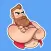 Big Bearded Man Stickers