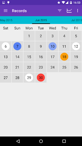 Mood Log Screenshots