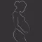 Pregnant YogaMoji Stickers