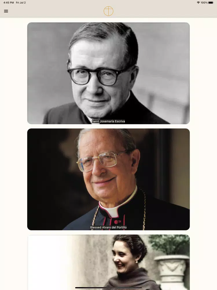 Opus Dei Prayer Cards iPad Screenshots